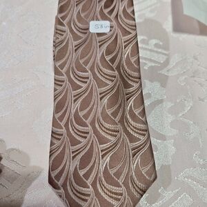 Murano Brown Swirl Pattern Tie
